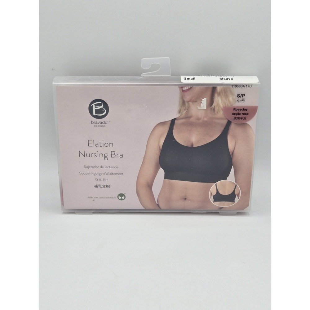 Bravado Designs Elation‎ Nursing Bra Roseclay Mauve Sustainable Fabric Small S/P